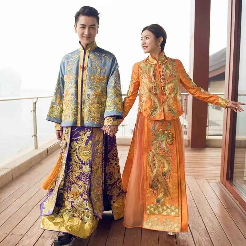 中式婚禮，走心的明星禮服