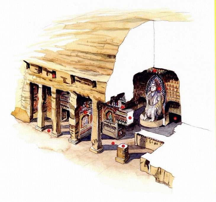 穿墻透壁，手繪中國(guó)古代經(jīng)典古建筑