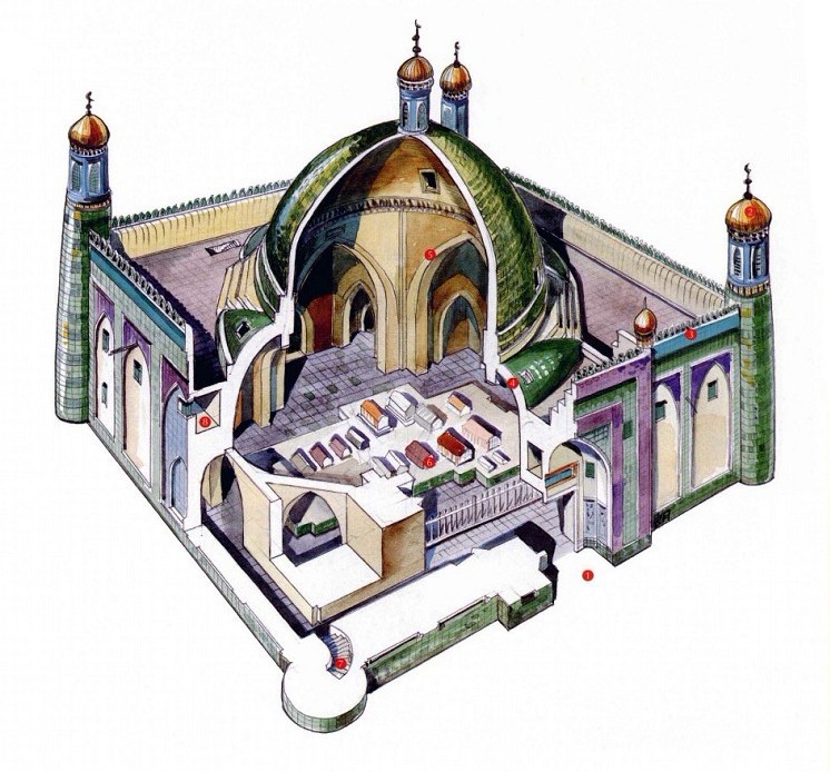 穿墻透壁，手繪中國古代經(jīng)典古建筑