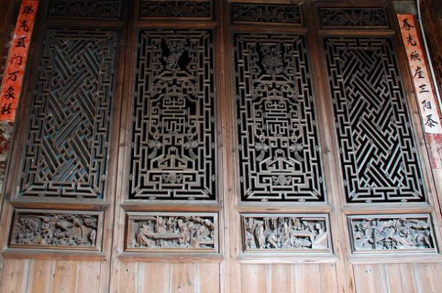 古建筑的眼睛，花樣隔窗