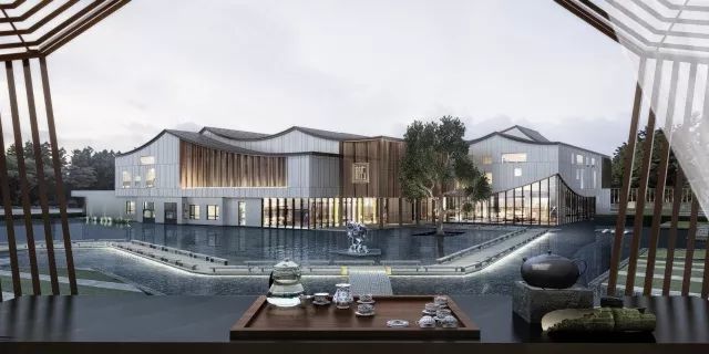 來自時光花絮，新中式建筑