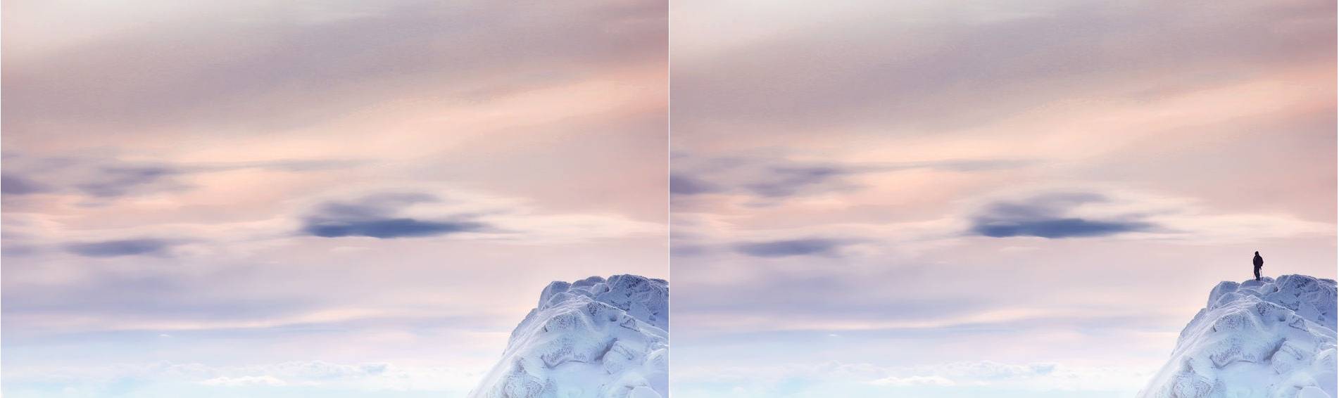 風景因人而生動，極致風光的點睛之筆