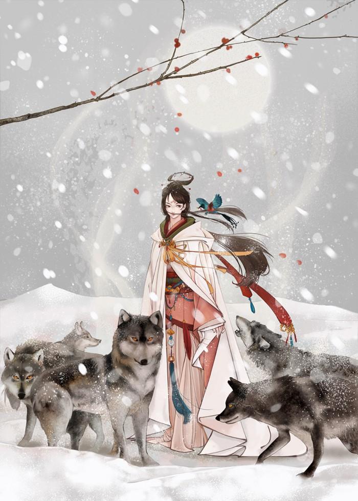 唯美古風(fēng)圖片：一句君無(wú)戲言，妾等百年