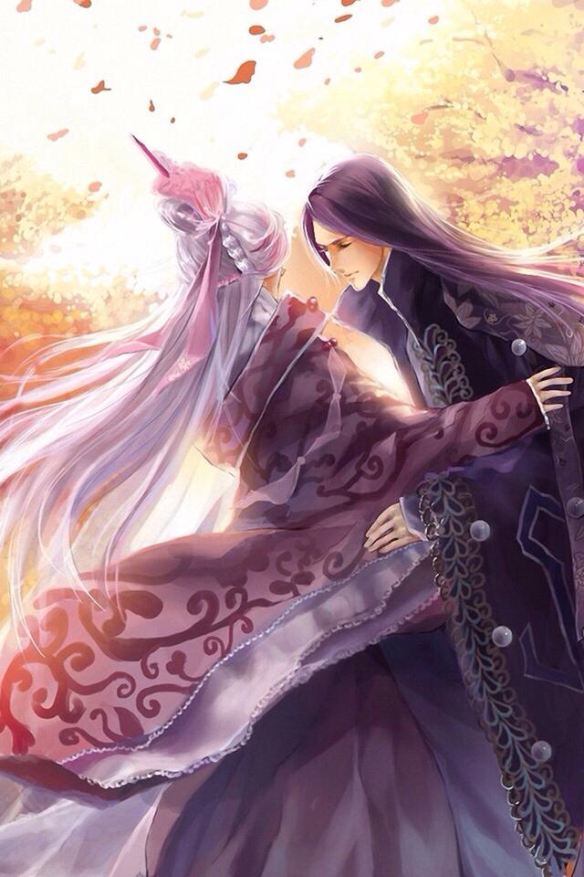 唯美古風(fēng)動(dòng)漫圖片：愛已無言，情已無聲