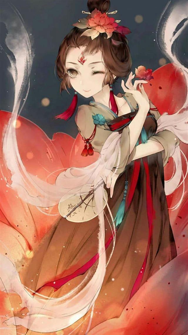 唯美古風(fēng)動(dòng)漫圖片：愛已無言，情已無聲