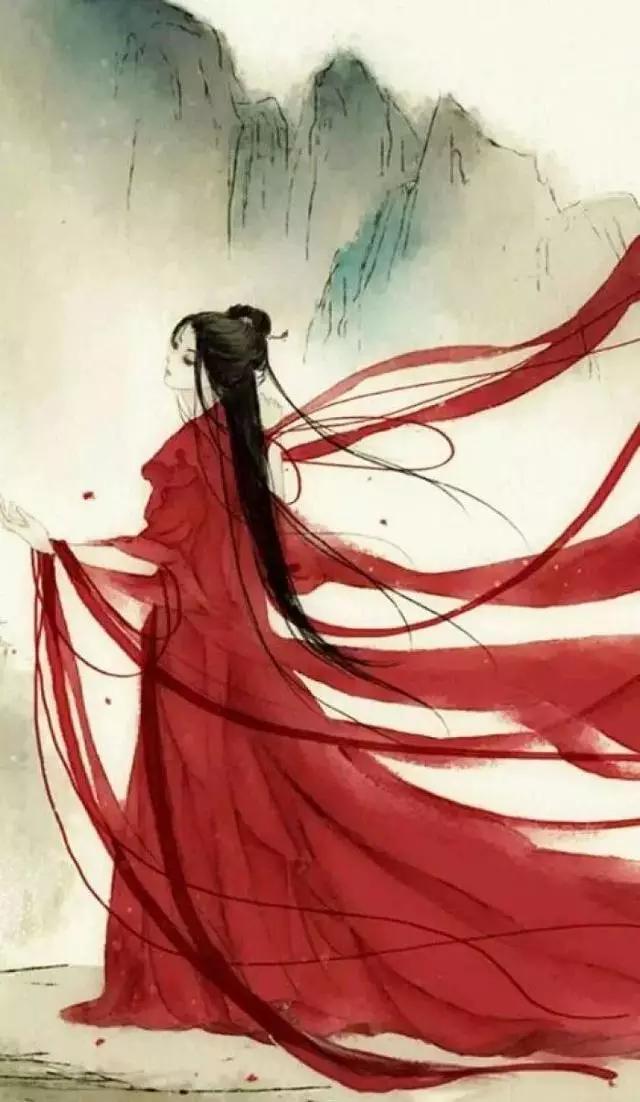 唯美古風圖片：痛苦的相思引燃了另一種獨孤