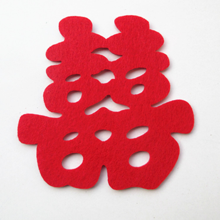 火紅的雙喜剪紙，喜慶美好的剪紙