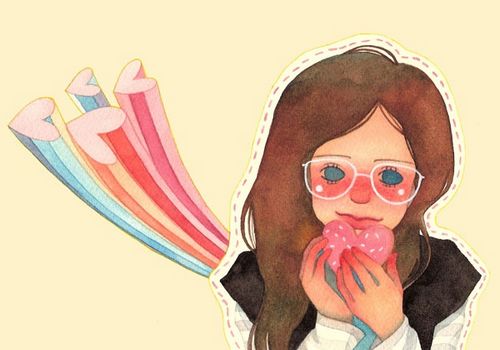 復(fù)古的插畫(huà)：怦然心動(dòng)