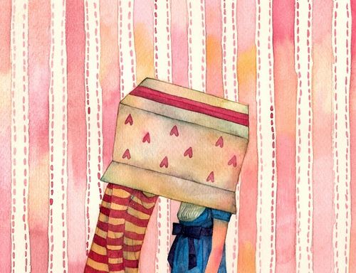 復(fù)古的插畫(huà)：怦然心動(dòng)