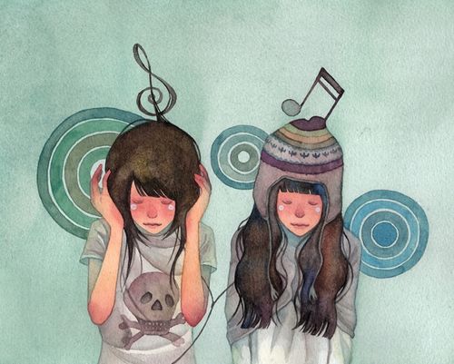 復(fù)古的插畫(huà)：怦然心動(dòng)