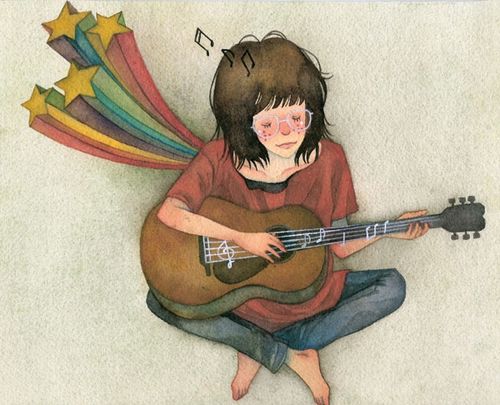 復(fù)古的插畫(huà)：怦然心動(dòng)