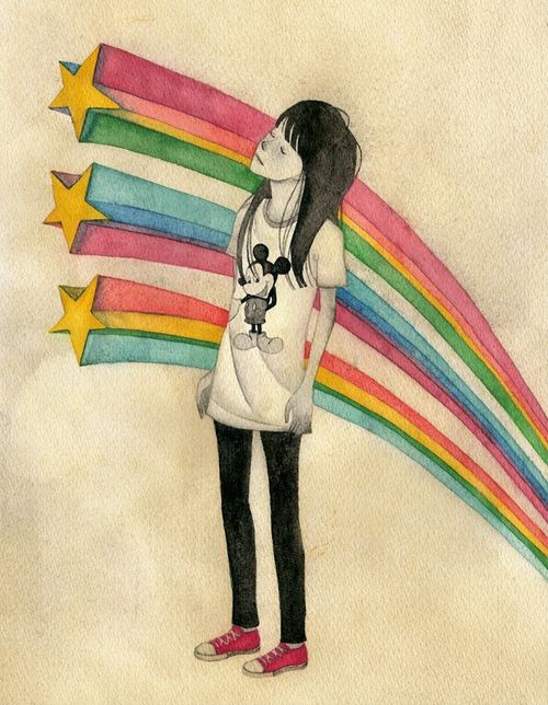 復(fù)古的插畫(huà)：怦然心動(dòng)