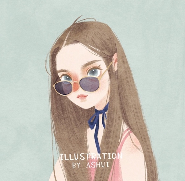 手繪插畫，適合做頭像的插畫