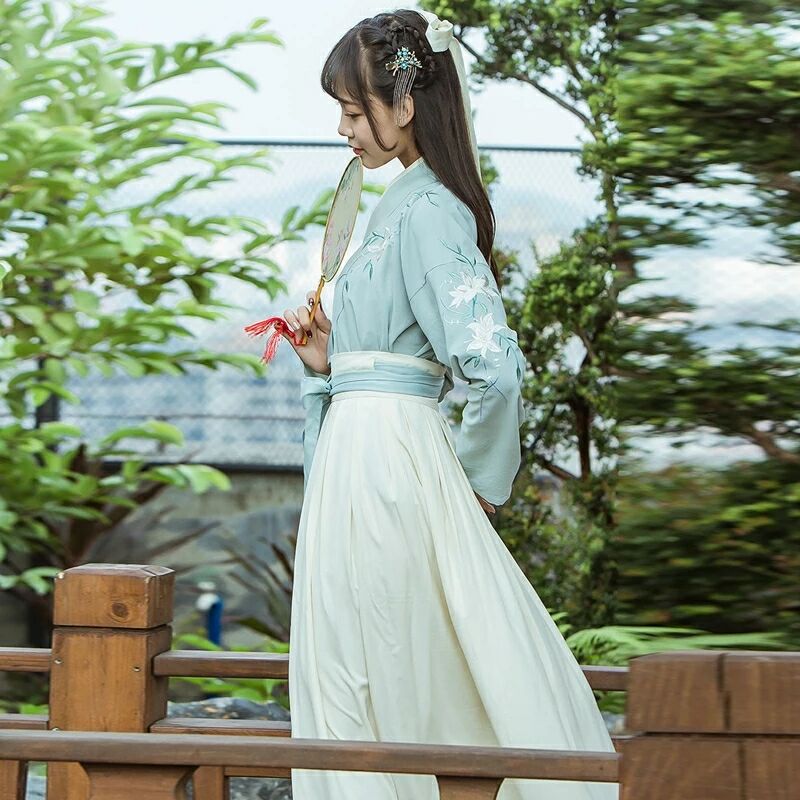 魏晉風改良漢服古裝，漢元素夏裝襦裙圖片