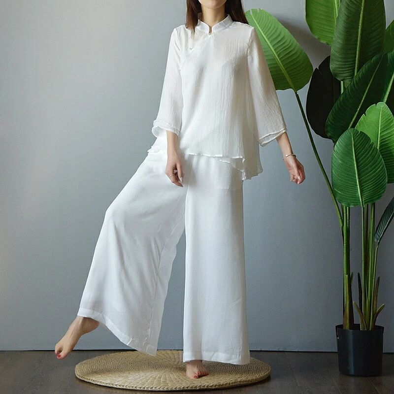 禪意文藝旗袍漢服，家佳樂文學(xué)禪服圖片