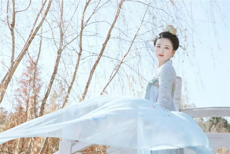 菩提雪慈航凈繡花款，漢元素古裝漢服