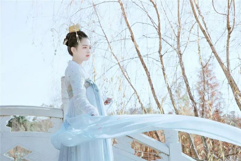 菩提雪慈航凈繡花款，漢元素古裝漢服