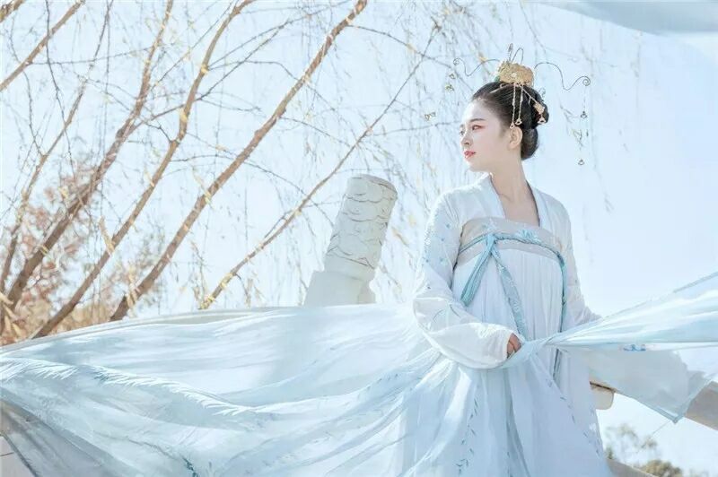 菩提雪慈航凈繡花款，漢元素古裝漢服