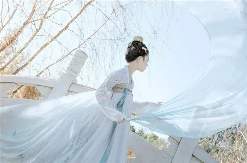 菩提雪慈航凈繡花款，漢元素古裝漢服