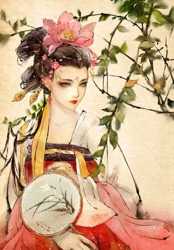 4款唯美古風圖片：琴瑟曲中倦紅妝