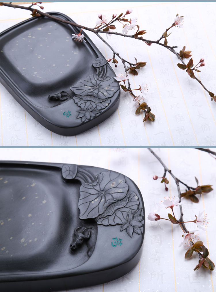 枝上花開，絕美硯臺