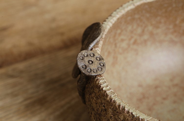 日式陶瓷水盂，可用作茶洗筆洗