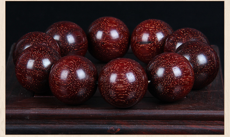 小葉紫檀爆滿金星25mm手串佛珠手鏈