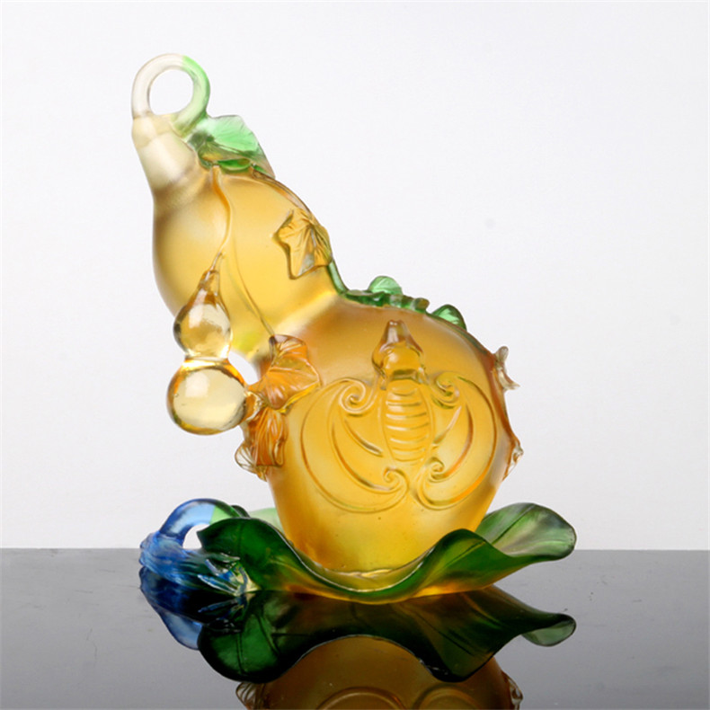 琉璃工藝品擺件，如何鑒賞琉璃