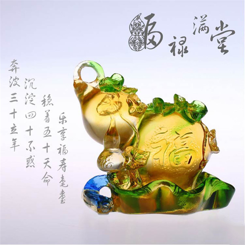 琉璃工藝品擺件，如何鑒賞琉璃