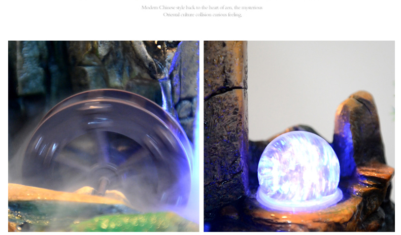 假山流水噴泉，招財(cái)假山噴泉流水盆景