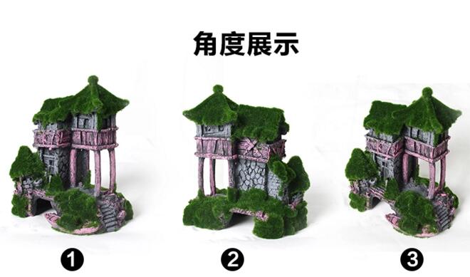 青苔擺件，小型觀賞假山石