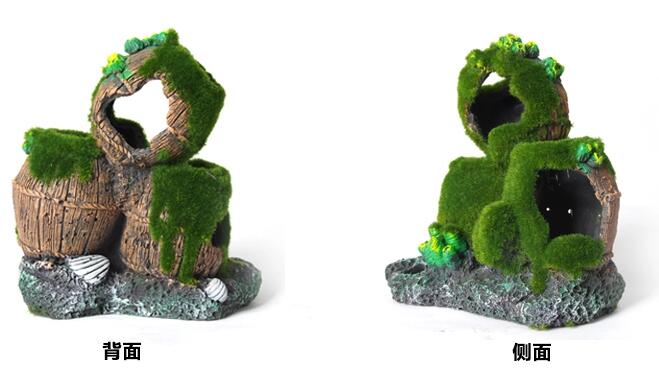 青苔擺件，小型觀賞假山石