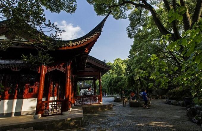 南翔古猗園掠影，亭臺水榭