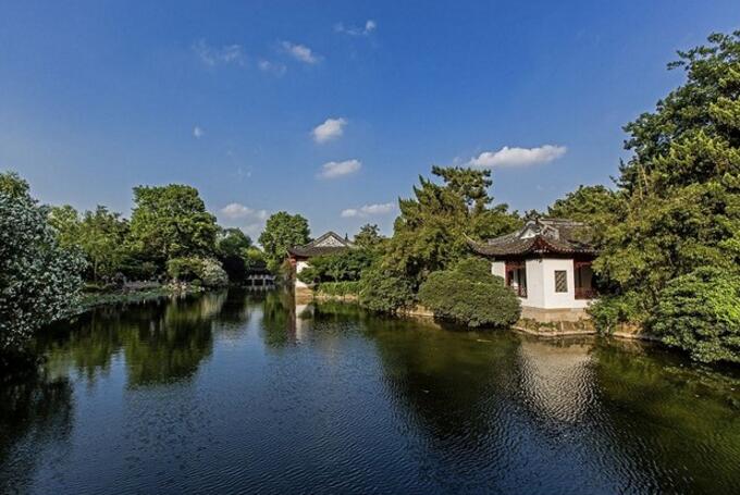 南翔古猗園掠影，亭臺水榭