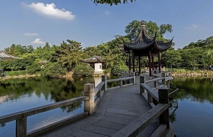 南翔古猗園掠影，亭臺水榭