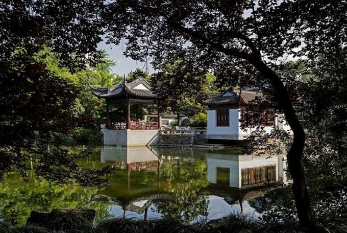 南翔古猗園掠影，亭臺水榭