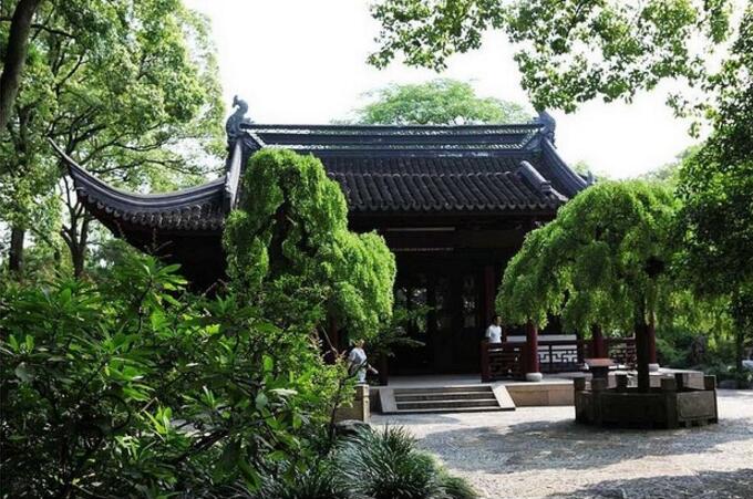 南翔古猗園掠影，亭臺水榭