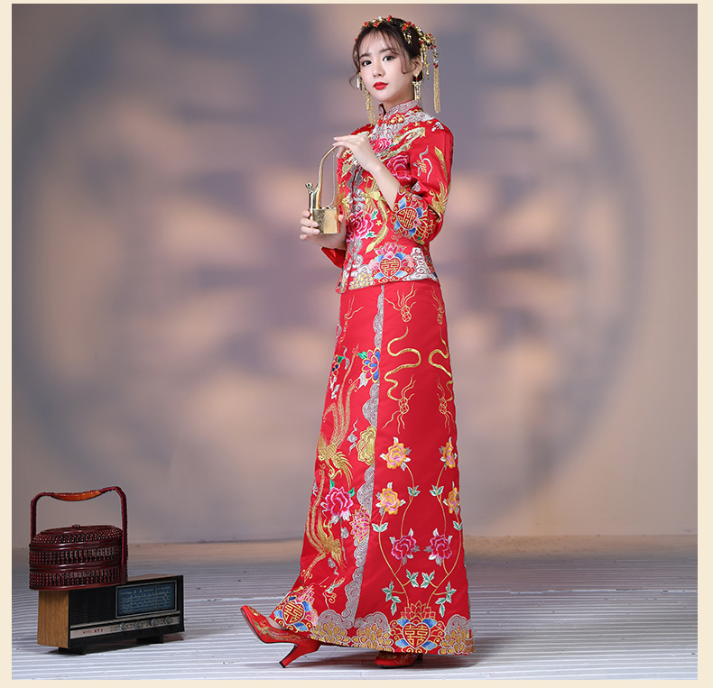 秀禾服新娘嫁衣中式婚紗結(jié)婚禮服