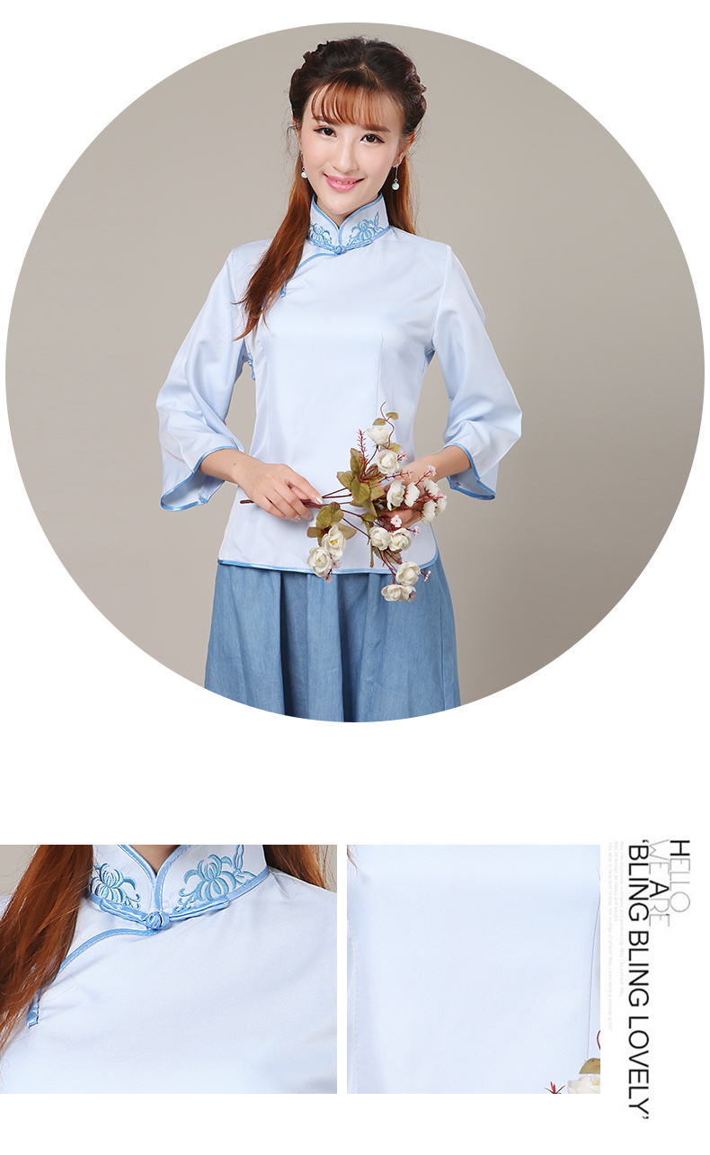 民國(guó)風(fēng)學(xué)生裝女五四青年裝