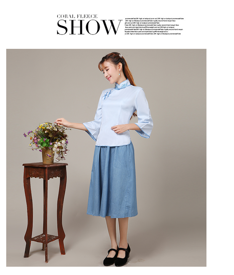 民國(guó)風(fēng)學(xué)生裝女五四青年裝