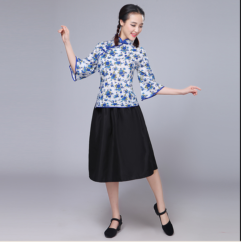 民國(guó)風(fēng)學(xué)生裝女裝畢業(yè)照服裝