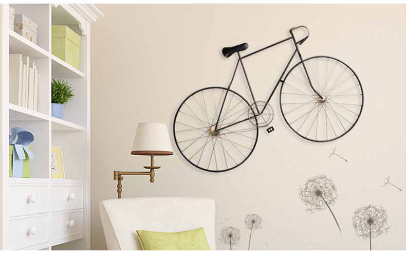 工業(yè)風(fēng)鐵藝自行車(chē)模型復(fù)古壁掛墻面裝飾