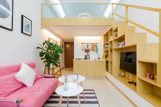 廈門(mén)挑高復(fù)式loft文藝小清新民宿