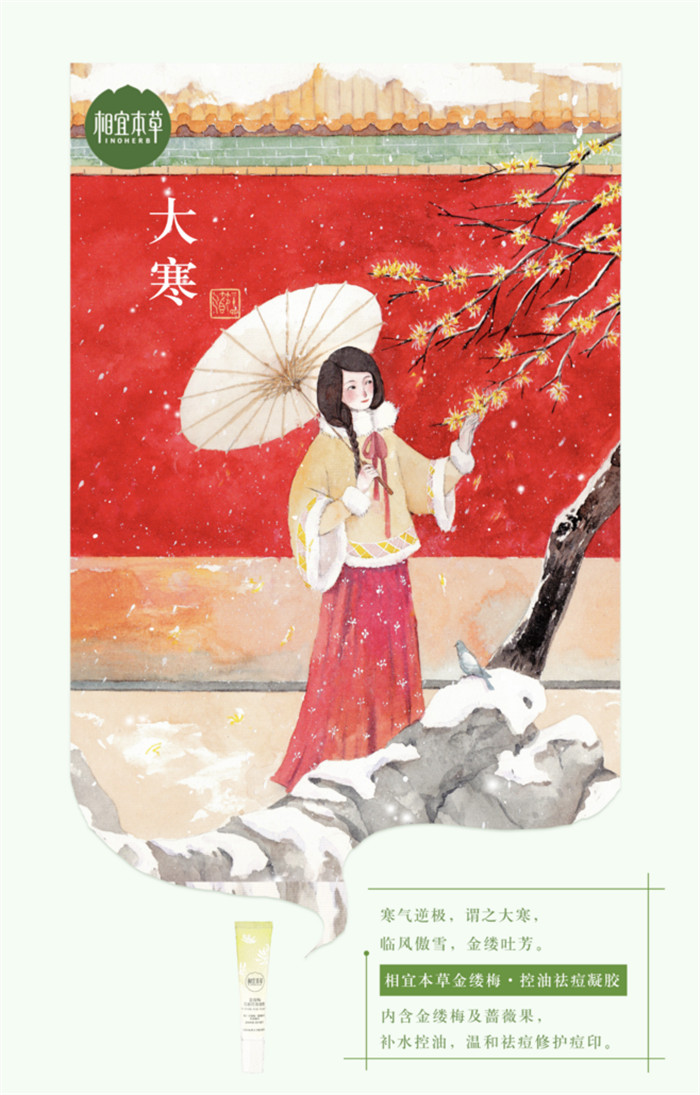 相宜本草詮釋內(nèi)在力、外在美24節(jié)氣插畫精美圖集