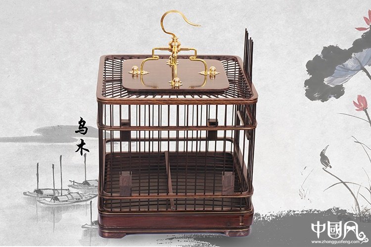 家佳樂文學(xué)紅木鳥籠子