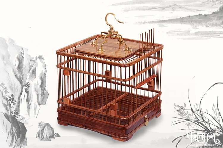 家佳樂文學(xué)紅木鳥籠子
