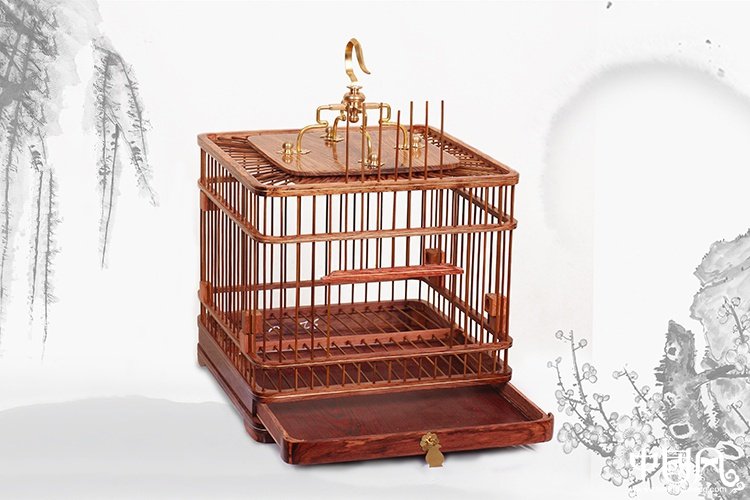 家佳樂文學(xué)紅木鳥籠子