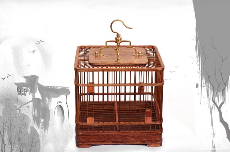 家佳樂文學(xué)紅木鳥籠子