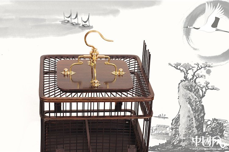 家佳樂文學(xué)紅木鳥籠子