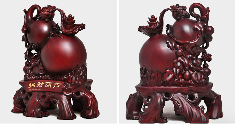 葫蘆擺件辦公室裝飾品招財風水工藝品